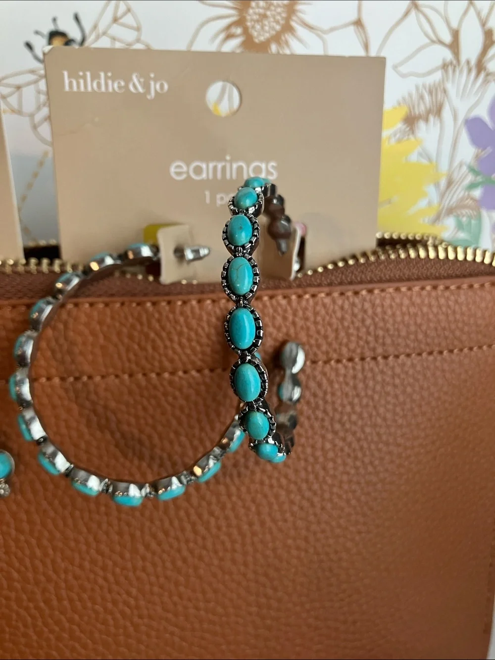 Turquoise &Silver-Tone Earring Set, 8 Unique Hair Pins, Bracelet& Bead Jewelry